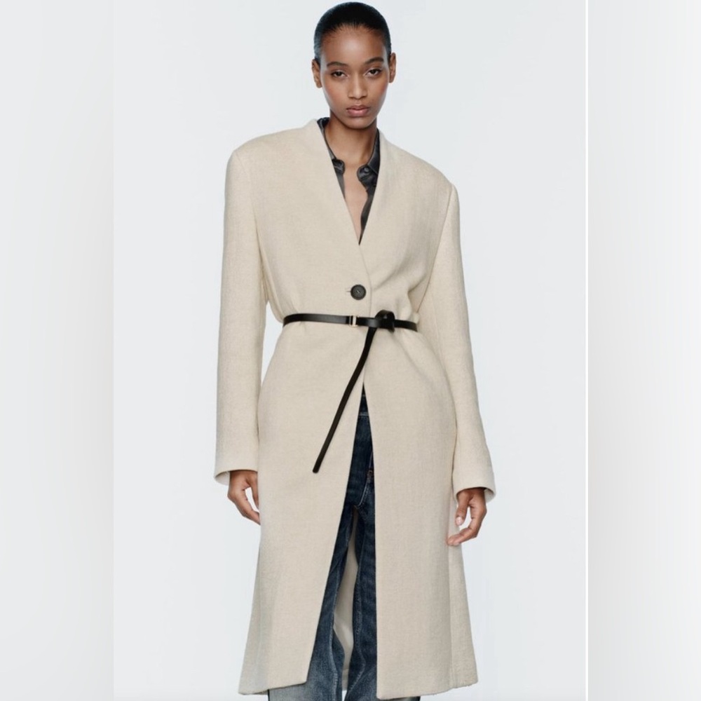 Zara Gorgeous Wool Coat Brand New With Tags Medium